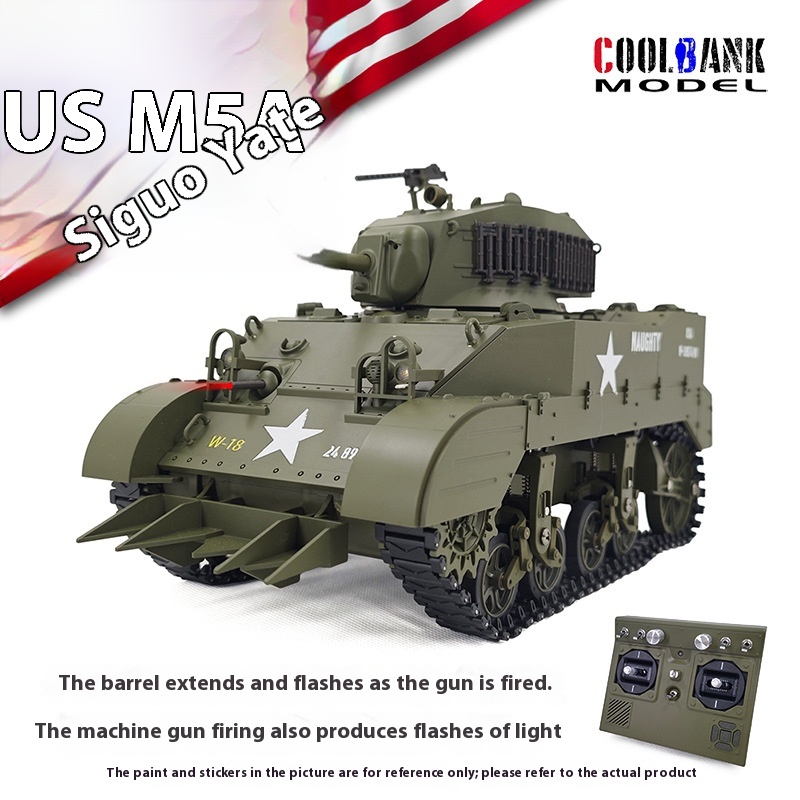 Rc Hobby Light - 1:16 Rc Tank Usa Stuart M5a1