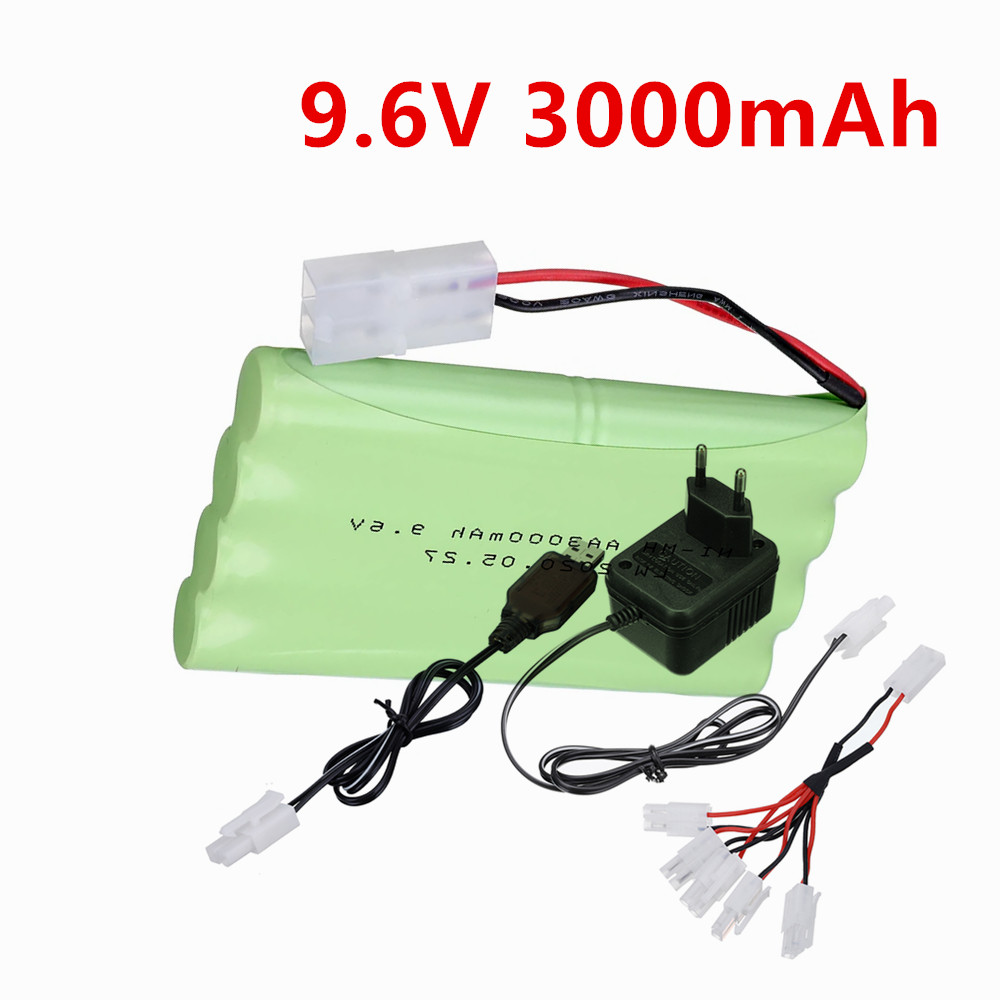 Rc Hobby Light - 9.6V 3000mAh NiMH-batterij of 9.6V oplader