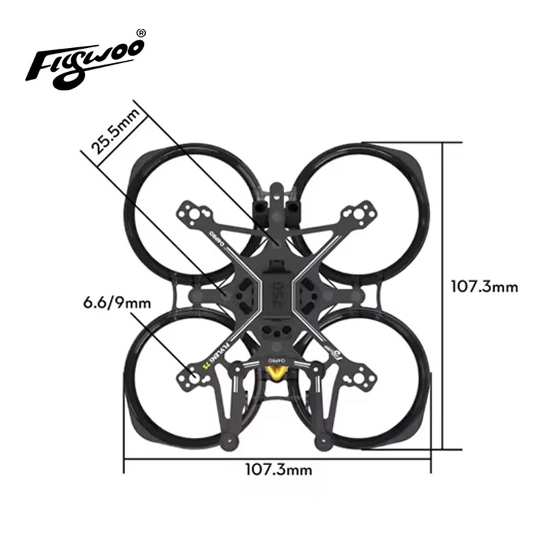 Flywoo Flylens 75 Frame Kit 1. - Fpv Racing Quadcopter recensie en prijs